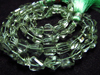 10 inches - AAAAA - Flawless High Quality Natural Green Colour - Green AMETHYST - Step Cut faceted Nuggest Super sparkle size - 10 - 12 mm long
